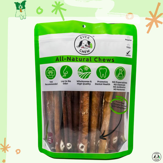 AT COST -- EverChew All-Natural Bully Sticks - Refill Pack - Bully Stick SafetyChew