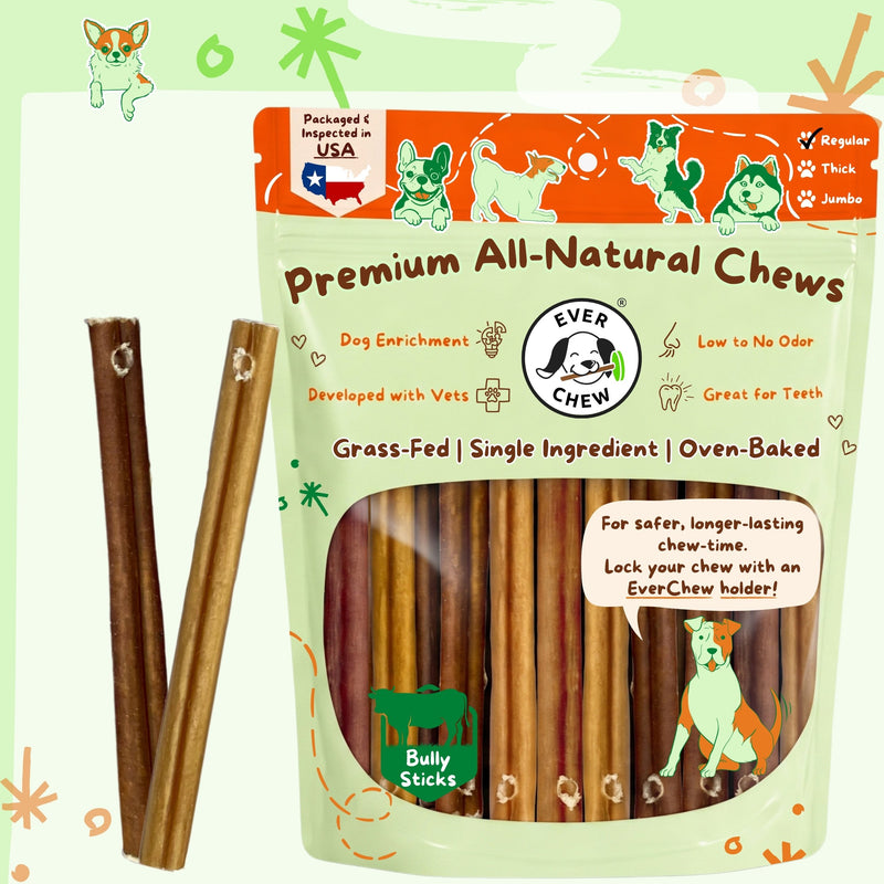 All-Natural Bully Stick Refill Pack for SafetyChew Dog Holders