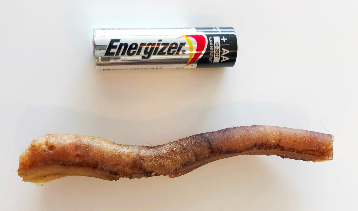 a bully stick that had been removed from a dog